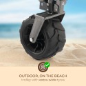 Carrello portatutto pieghevole 4 ruote 100kg spiaggia giardino Sandy Catalogo