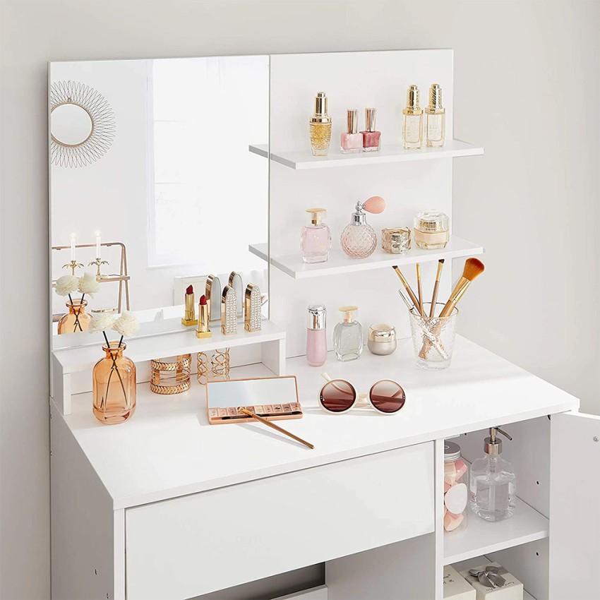 Toeletta Trucco Con Luci, Postazione Make Up Con Sgabello, Scrivania Make  Up Con 4 Cassetti E Conservazione, Sgabello Imbottito, Organizzare Gli  Scaffali, Postazione Trucco ( Size : Square mirror ) : : Casa e  cucina