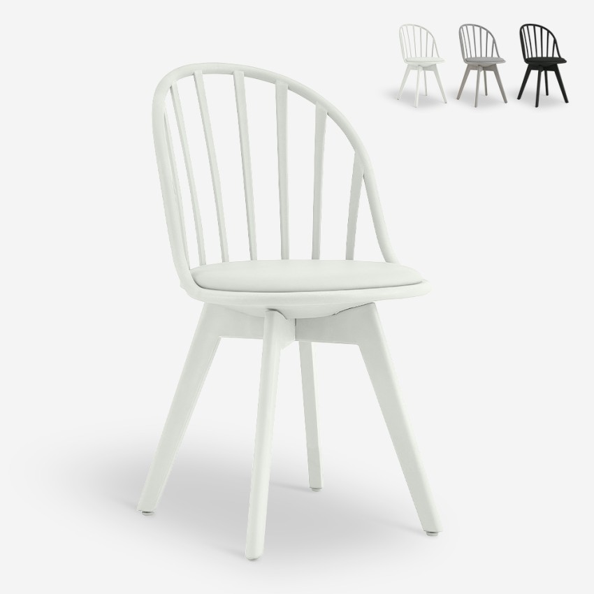 Molkor sedia design moderno in polipropilene per cucina sala da pranzo