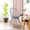 Sedia design moderno in polipropilene per cucina sala da pranzo Molkor Saldi