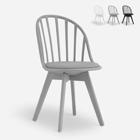 Sedia design moderno in polipropilene per cucina sala da pranzo Molkor Promozione