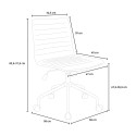 Sedia ufficio design regolabile ergonomica tessuto bianco Zolder Light Offerta