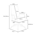 Sedia ufficio ergonomica poltrona regolabile design moderno Boavista Stock