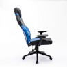 Sedia poltrona gaming ergonomica similpelle nero blu Portimao Sky Catalogo
