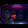 Sedia gaming ergonomica regolabile similpelle rosso nero Portimao Fire Acquisto