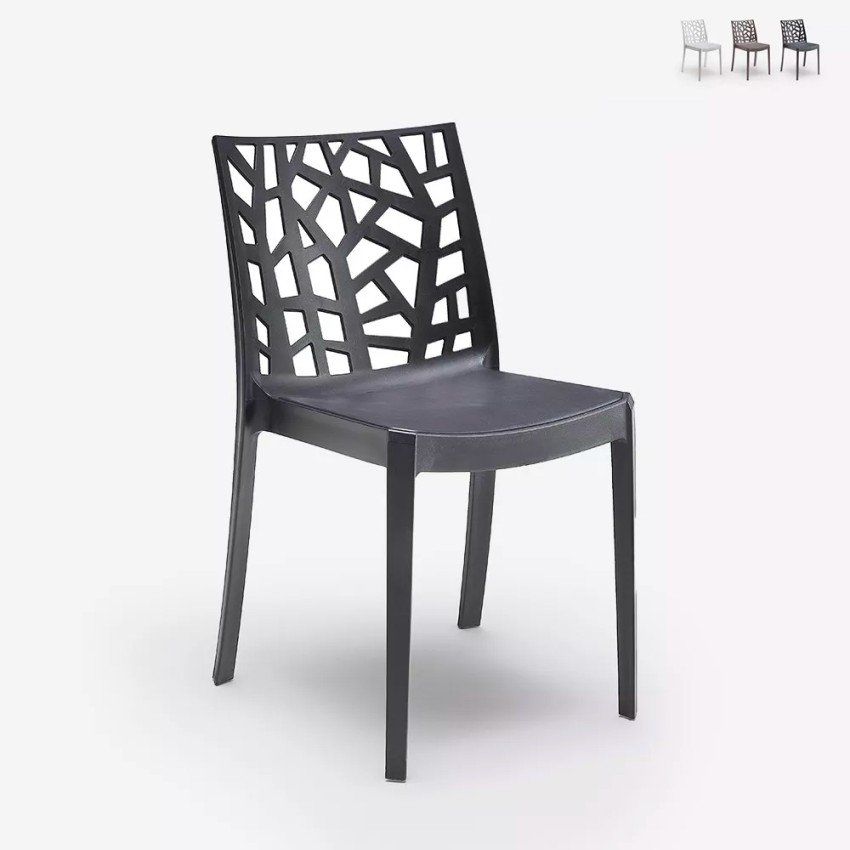 Matrix BICA sedia moderna impilabile esterno bar giardino ristorante