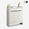 Scarpiera armadio ingresso design moderno 3 ante 3 cassetti Zipel Promozione