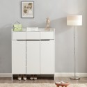 Scarpiera armadio ingresso design moderno 3 ante 3 cassetti Zipel Offerta