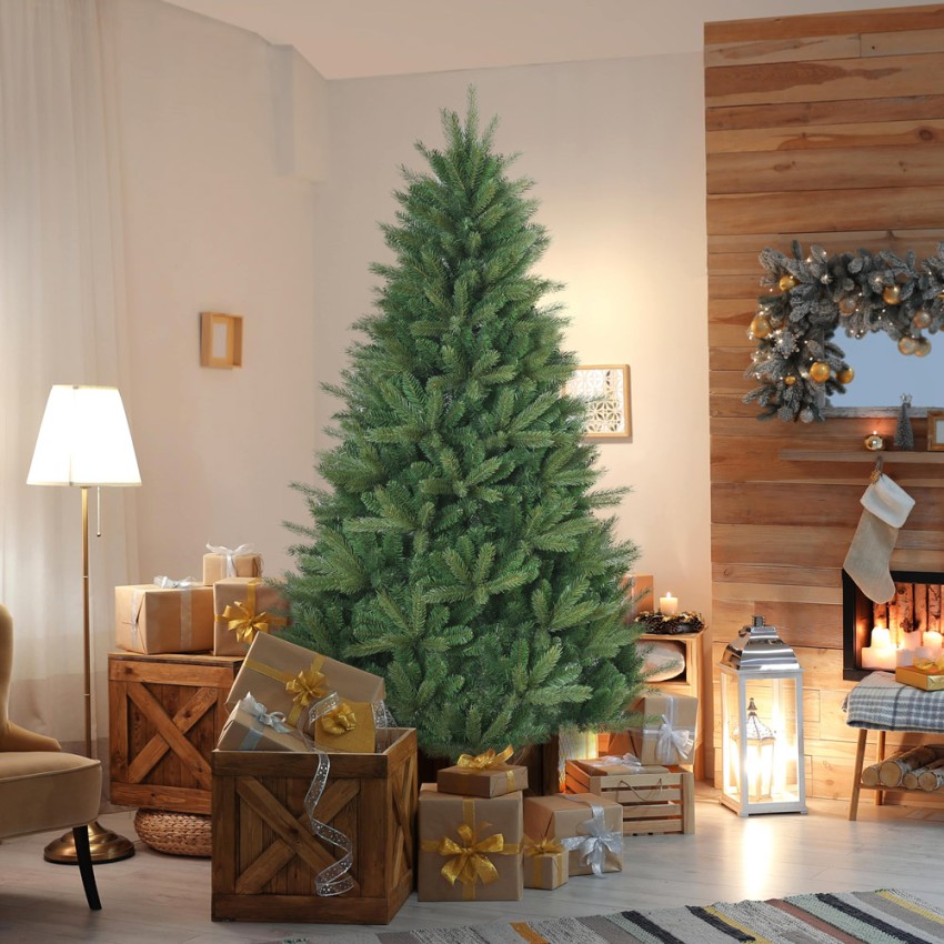 Wengen albero di Natale verde artificiale 180cm effetto realistico