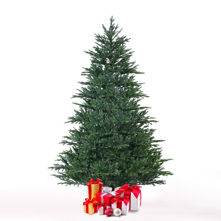 Albero di Natale artificiale finto verde classico alto 180cm Grimentz Promozione