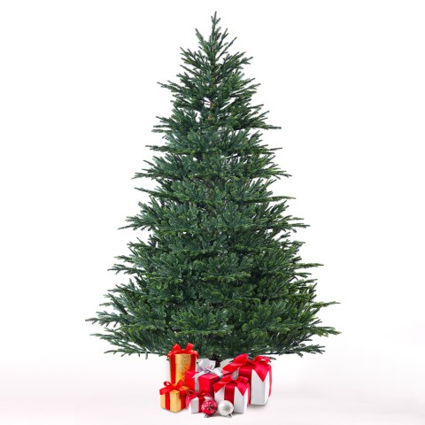 Albero di Natale alto 210cm artificiale verde extra folto Bern Promozione