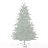 Albero di Natale alto 210cm artificiale verde extra folto Bern Sconti
