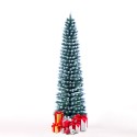 Albero di Natale artificiale slim 180cm verde innevato Mikkeli Promozione