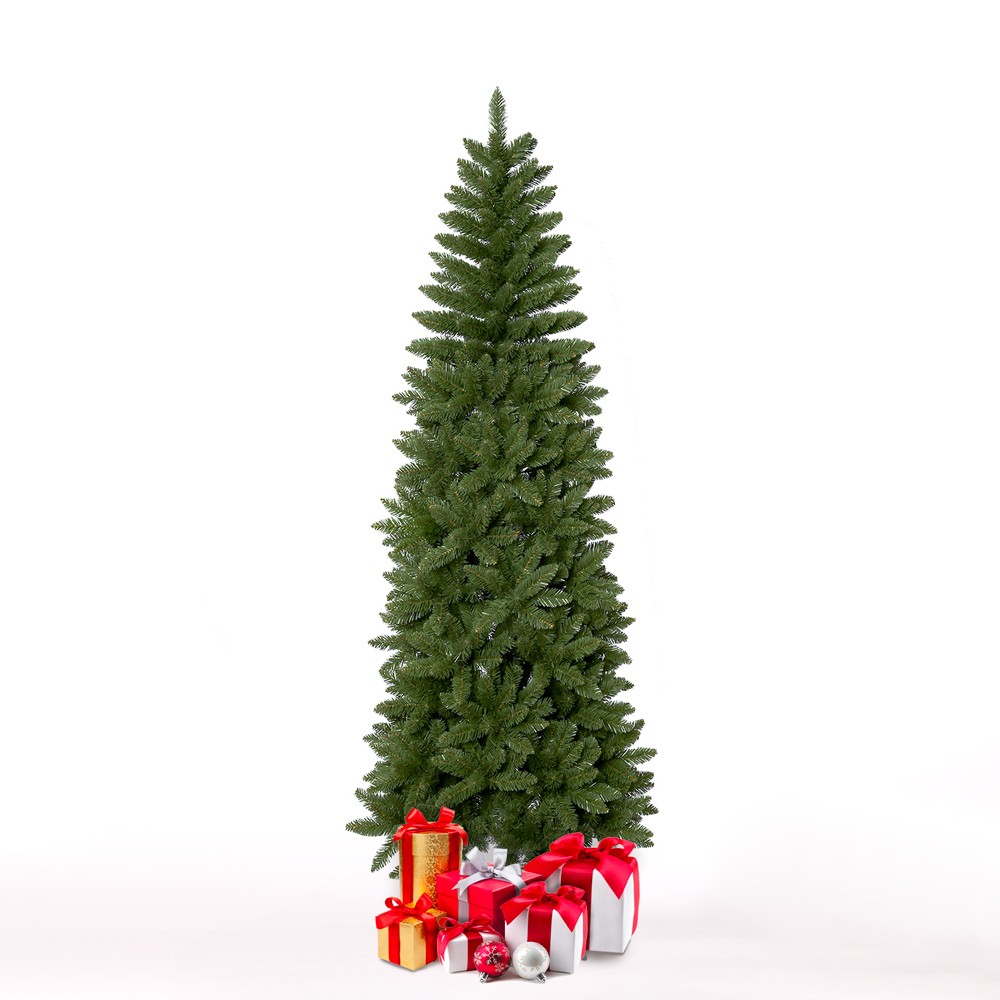 Albero di Natale alto 210cm verde finto artificiale classico Fauske