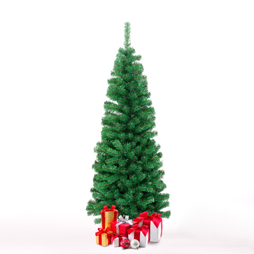 Albero di Natale artificiale verde classico realistico 180cm Alesund Promozione