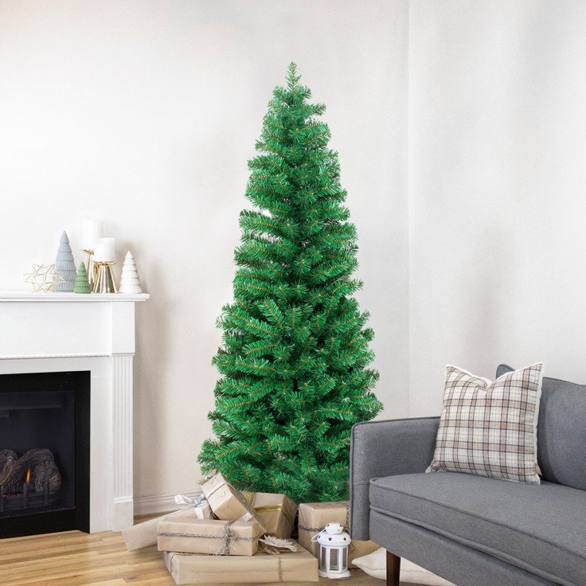 Albero Di Natale Artificiale Verde Classico Realistico 180cm Alesund