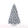 Albero di Natale artificiale innevato decorato con pigne 180cm Faaborg Sconti