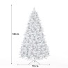 Albero di Natale artificiale innevato decorato con pigne 180cm Faaborg Catalogo