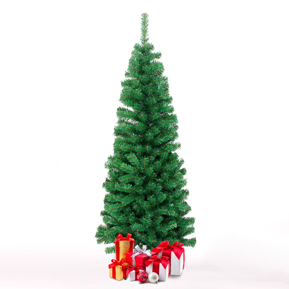 Albero di Natale artificiale finto alto 210cm verde classico Vendyssel
