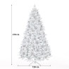 Albero di Natale artificiale alto 210cm con neve finta e pigne Bildsberg Catalogo