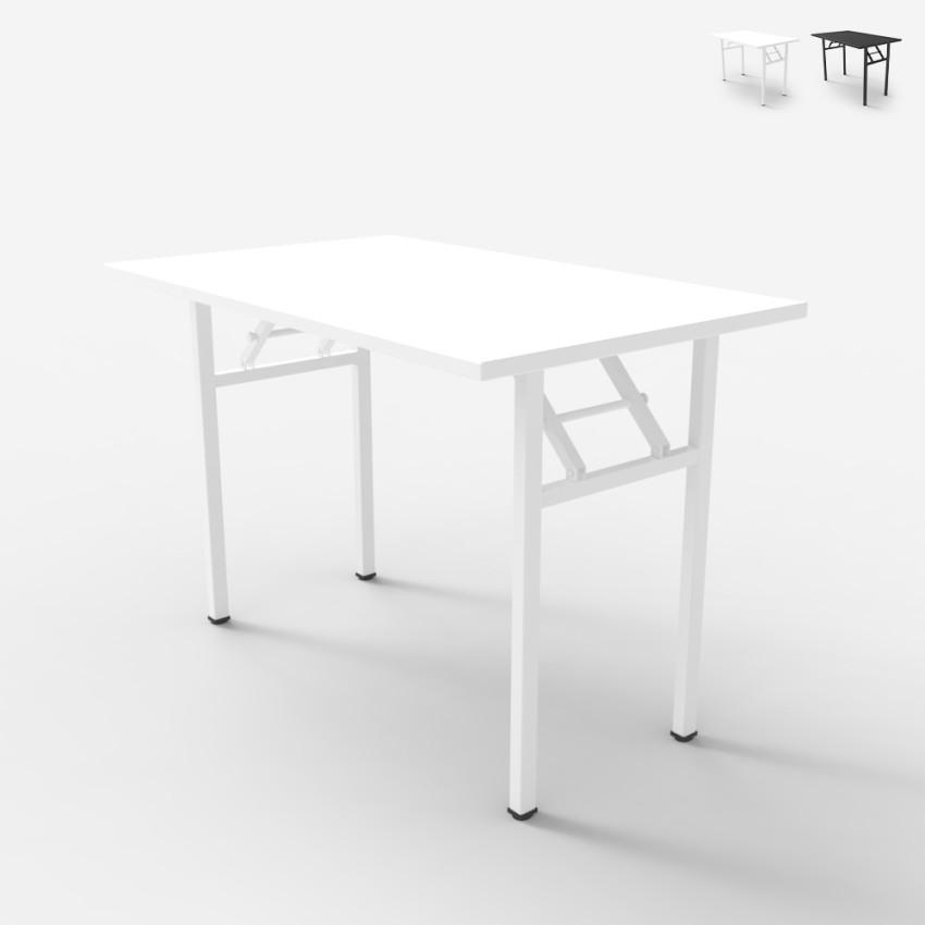 DlandHome Tavolo da scrivania Pieghevole 100x60 cm Compatto