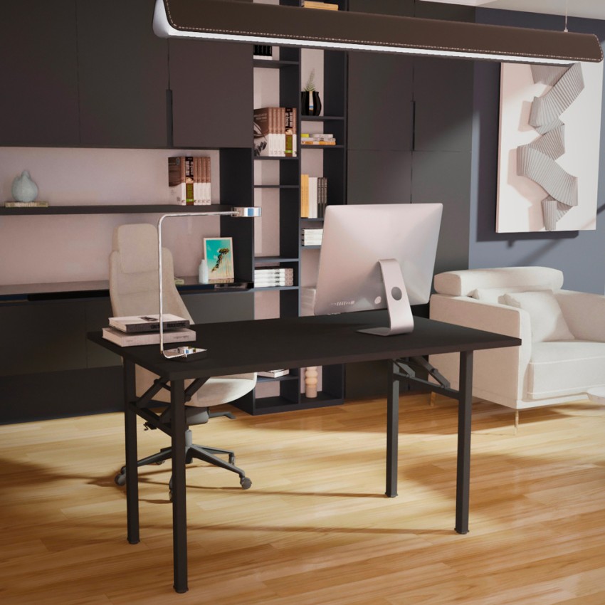 Scrivania tavolo pieghevole ufficio smartworking salvaspazio Foldesk 120x60cm Promozione