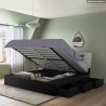 Letto matrimoniale contenitore 160x200 cm design sollevabile Steyr King Offerta