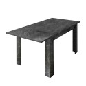 Tavolo da pranzo allungabile effetto marmo 90x137-185cm moderno Auris Stock