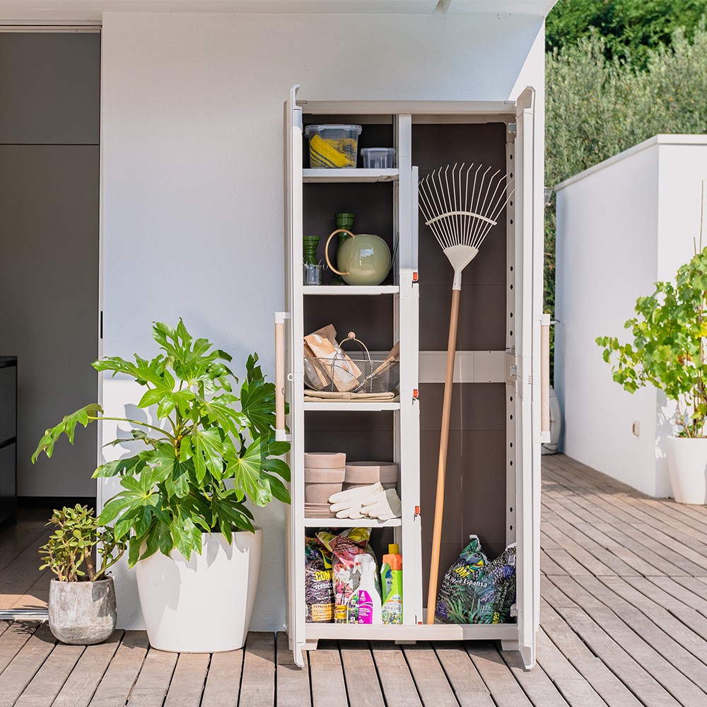 Armadio multiuso in resina da esterno giardino Groove Multispace Keter