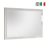 Specchio moderno 110x60cm parete ingresso cornice bianco lucido Nadine Vendita