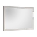 Specchio moderno 110x60cm parete ingresso cornice bianco lucido Nadine Offerta