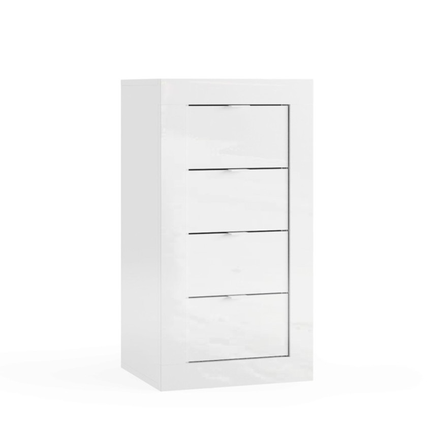 Il numero 1 del risparmio-ELEGANT MOBILE CON 4 CASSETTI 80 X 40 X 80 CM  COLORE BIANCO