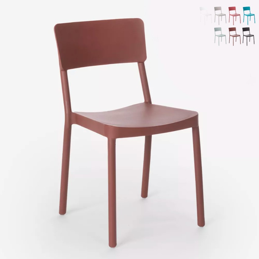 Sedia in polipropilene design moderno per cucina bar ristorante giardino Liner Catalogo