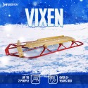 Slittino da neve in legno per bambini slitta 2 posti classica Vixen Offerta