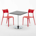 Tavolino Quadrato Nero 70x70cm Con 2 Sedie Interno Parisienne Mojito Prezzo