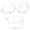 Set esterno 2 poltrone divano tavolino contenitore Riccione Grand Soleil Modello