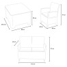 Set esterno 2 poltrone divano tavolino contenitore Riccione Grand Soleil Modello