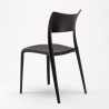 Tavolino Quadrato Nero 70x70cm Con 2 Sedie Interno Parisienne Mojito 