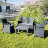 Set esterno giardino divano 2 poltrone tavolino Taormina Grand Soleil Vendita