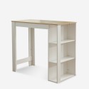 Set tavolo alto cucina 120x60cm 4 sgabelli girevoli regolabili Redmond 
