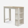 Set tavolo alto cucina 120x60cm 4 sgabelli girevoli regolabili Redmond 