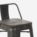 set tavolo alto da bar nero 4 sgabelli con schienale cruzville Caratteristiche