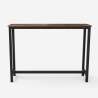 set tavolo cucina alto 140x40 industriale 2 sgabelli bar oakwood Scelta