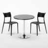 Tavolino Rotondo Nero 70x70cm Con 2 Sedie Interno Parisienne Cosmopolitan Prezzo