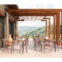 Sedia bar cucina ristorante stile classico polipropilene esterno Peach Modello
