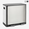 Pattumiera 60 litri raccolta differenziata 2 cestini a pedale Lindo XL Promozione