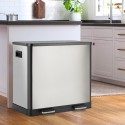 Pattumiera 60 litri raccolta differenziata 2 cestini a pedale Lindo XL Offerta
