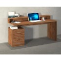Scrivania ufficio 160x60x90cm 3 cassetti con sopralzo New Selina S Plus 