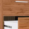 Scrivania ufficio 160x60x90cm 3 cassetti con sopralzo New Selina S Plus 