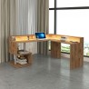 Scrivania casa ufficio design ad angolo moderna sopralzo Esse 2 A Plus 
